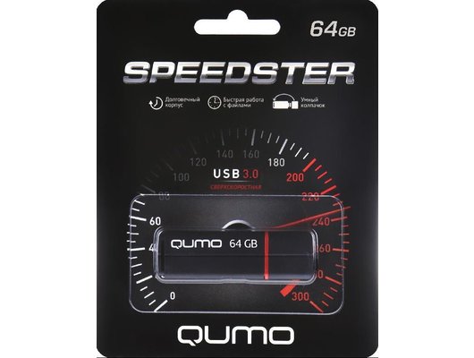 USB Флеш QUMO 64GB USB 3.0 SPEEDSTER